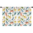 thumbnail image 1 of Blackout Kids Curtains,Colorful Dinosaur and Leaf Pattern Childrens Insulated Curtains Set Of 2,Bedroom Essentials,Toddler Room Decor 42"x54", 1 of 5