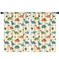 thumbnail image 1 of Blackout Kids Curtains,Colorful Dinosaur and Leaf Pattern Childrens Insulated Curtains Set Of 2,Bedroom Essentials,Toddler Room Decor 42"x63", 1 of 5