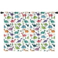 thumbnail image 1 of Blackout Kids Curtains,Colorful Dinosaur and Nature Pattern Childrens Insulated Curtains Set Of 2,Bedroom Essentials,Toddler Room Decor 42"x63", 1 of 5