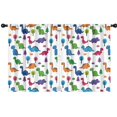 thumbnail image 1 of Blackout Kids Curtains,Colorful Dinosaur and Tree Pattern Childrens Insulated Curtains Set Of 2,Bedroom Essentials,Toddler Room Decor 42"x54", 1 of 5