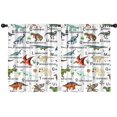 thumbnail image 1 of Blackout Kids Curtains,Colorful Dinosaurs Alphabet Pattern Childrens Insulated Curtains Set Of 2,Bedroom Essentials,Toddler Room Decor 42"x54", 1 of 5