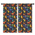 thumbnail image 1 of Blackout Kids Curtains,Colorful Dinosaurs Astronauts Planets Pattern Childrens Insulated Curtains Set Of 2,Bedroom Essentials,Toddler Room Decor 42"x84", 1 of 5