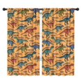 thumbnail image 1 of Blackout Kids Curtains,Colorful Dinosaurs Names Pattern Childrens Insulated Curtains Set Of 2,Bedroom Essentials,Toddler Room Decor 42"x84", 1 of 5