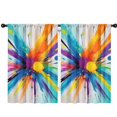 thumbnail image 1 of Blackout Kids Curtains,Colorful Double Burst Paint Pattern Childrens Insulated Curtains Set Of 2,Bedroom Essentials,Toddler Room Decor 42"x63", 1 of 5