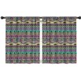 thumbnail image 1 of Blackout Kids Curtains,Colorful Ethnic Pattern Childrens Insulated Curtains Set Of 2,Bedroom Essentials,Toddler Room Decor 42x54in(106x137cm), 1 of 5