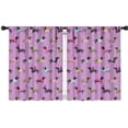 thumbnail image 1 of Blackout Kids Curtains,Colorful Funny Dachshund Childrens Insulated Curtains Set Of 2,Bedroom Essentials,Toddler Room Decor 42"x54"(106x137cm), 1 of 4