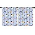 thumbnail image 1 of Blackout Kids Curtains,Colorful Funny Dachshund Childrens Insulated Curtains Set Of 2,Bedroom Essentials,Toddler Room Decor 52"x63"(132x160cm), 1 of 4