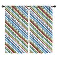 thumbnail image 1 of Blackout Kids Curtains,Colorful Geometric Stripe Pattern Childrens Insulated Curtains Set Of 2,Bedroom Essentials,Toddler Room Decor 42x84in(106x213cm), 1 of 5