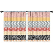 Blackout Kids Curtains,Colorful Geometric Striped Pattern Childrens Insulated Curtains Set Of 2,Bedroom Essentials,Toddler Room Decor 42x54in(106x137cm)