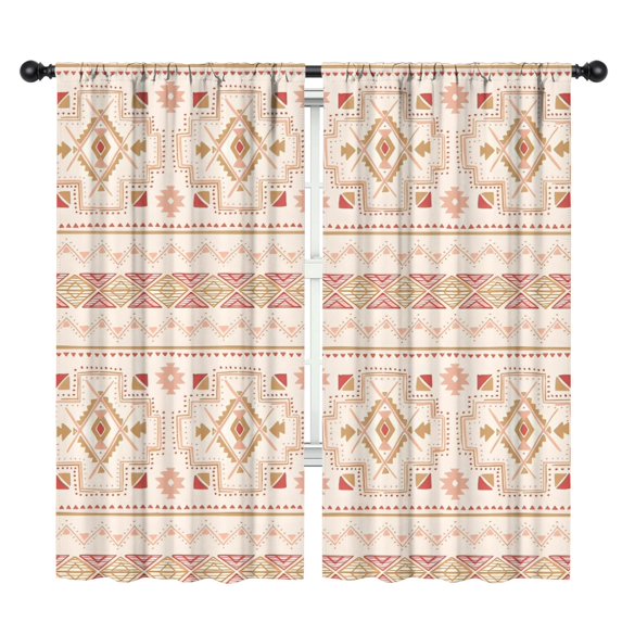 Blackout Kids Curtains,Colorful Geometric Striped Pattern Childrens Insulated Curtains Set Of 2,Bedroom Essentials,Toddler Room Decor 42x84in(106x213cm)