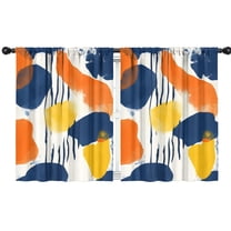 Blackout Kids Curtains,Colorful and Grey Abstract Art Artwork Childrens Insulated Curtains Set Of 2,Bedroom Essentials,Toddler Room Decor 42x54in(106x137cm)