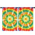 thumbnail image 1 of Blackout Kids Curtains,Colorful Rainbow Tie Dye Spiral Pattern Childrens Insulated Curtains Set Of 2,Bedroom Essentials,Toddler Room Decor 42"x63", 1 of 5
