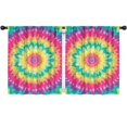 thumbnail image 1 of Blackout Kids Curtains,Colorful Rainbow Tie Dye Spiral Pattern Childrens Insulated Curtains Set Of 2,Bedroom Essentials,Toddler Room Decor 52"x63", 1 of 5