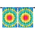 thumbnail image 1 of Blackout Kids Curtains,Colorful Tie Dye Blossom Pattern Childrens Insulated Curtains Set Of 2,Bedroom Essentials,Toddler Room Decor 42"x54", 1 of 5