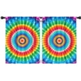 thumbnail image 1 of Blackout Kids Curtains,Colorful Tie Dye Circular Pattern Childrens Insulated Curtains Set Of 2,Bedroom Essentials,Toddler Room Decor 42"x54", 1 of 5