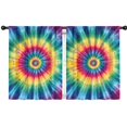 thumbnail image 1 of Blackout Kids Curtains,Colorful Tie Dye Mandala Pattern Childrens Insulated Curtains Set Of 2,Bedroom Essentials,Toddler Room Decor 42"x54", 1 of 5