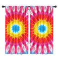 thumbnail image 1 of Blackout Kids Curtains,Colorful Tie Dye Mandala Pattern Childrens Insulated Curtains Set Of 2,Bedroom Essentials,Toddler Room Decor 42"x84", 1 of 5