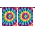 thumbnail image 1 of Blackout Kids Curtains,Colorful Tie Dye Mandala Pattern Childrens Insulated Curtains Set Of 2,Bedroom Essentials,Toddler Room Decor 52"x63", 1 of 5