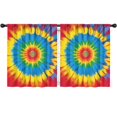 thumbnail image 1 of Blackout Kids Curtains,Colorful Tie Dye Mandala Pattern Childrens Insulated Curtains Set Of 2,Bedroom Essentials,Toddler Room Decor 52"x63", 1 of 5