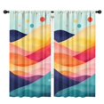 thumbnail image 1 of Blackout Kids Curtains,Colorful Tie Dye Mountain Pattern Childrens Insulated Curtains Set Of 2,Bedroom Essentials,Toddler Room Decor 42"x84", 1 of 5