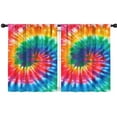 thumbnail image 1 of Blackout Kids Curtains,Colorful Tie Dye Pattern Childrens Insulated Curtains Set Of 2,Bedroom Essentials,Toddler Room Decor 42"x54", 1 of 5