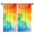 thumbnail image 1 of Blackout Kids Curtains,Colorful Tie Dye Stain Pattern Childrens Insulated Curtains Set Of 2,Bedroom Essentials,Toddler Room Decor 42"x84", 1 of 5