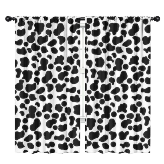 Blackout Kids Curtains,Cow Print Pattern Children's Insulated Curtains Set Of 2,Bedroom Essentials,Toddler Room Decor 42"x84"