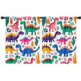 thumbnail image 1 of Blackout Kids Curtains,Cute Dinosaur Pattern Childrens Insulated Curtains Set Of 2,Bedroom Essentials,Toddler Room Decor 42x54in(106x137cm), 1 of 4
