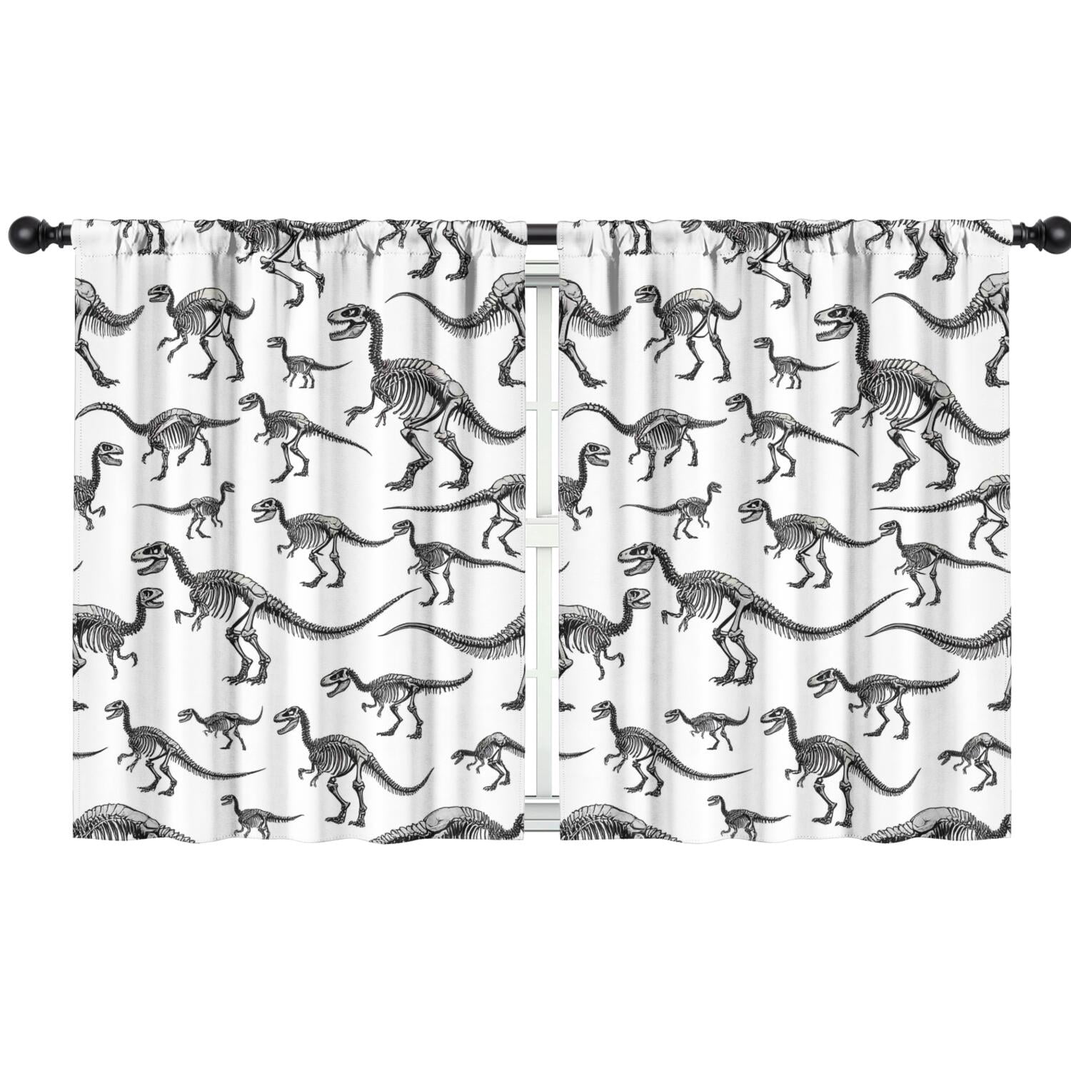 Blackout Kids Curtains,Cute Dinosaur Pattern Childrens Insulated Curtains Set Of 2,Bedroom Essentials,Toddler Room Decor 42x54in(106x137cm)