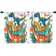 thumbnail image 1 of Blackout Kids Curtains,Cute Dinosaur Pattern Childrens Insulated Curtains Set Of 2,Bedroom Essentials,Toddler Room Decor 42x54in(106x137cm), 1 of 4