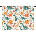 thumbnail image 1 of Blackout Kids Curtains,Cute Dinosaur Pattern Childrens Insulated Curtains Set Of 2,Bedroom Essentials,Toddler Room Decor 42x63in(106x160cm), 1 of 4