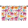 thumbnail image 1 of Blackout Kids Curtains,Cute Dinosaur Pattern Childrens Insulated Curtains Set Of 2,Bedroom Essentials,Toddler Room Decor 52x63in(132x160cm), 1 of 4