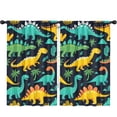 thumbnail image 1 of Blackout Kids Curtains,Cute Dinosaur Pattern Childrens Insulated Curtains Set Of 2,Bedroom Essentials,Toddler Room Decor 52x84in(132x213cm), 1 of 4