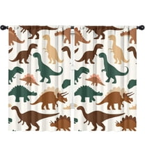 Blackout Kids Curtains,Cute Dinosaur Pattern Childrens Insulated Curtains Set Of 2,Bedroom Essentials,Toddler Room Decor 52x84in(132x213cm)