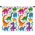 thumbnail image 1 of Blackout Kids Curtains,Cute Dinosaur Pattern Childrens Insulated Curtains Set Of 2,Bedroom Essentials,Toddler Room Decor 52x84in(132x213cm), 1 of 4