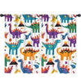 thumbnail image 1 of Blackout Kids Curtains,Cute Dinosaur Pattern Childrens Insulated Curtains Set Of 2,Bedroom Essentials,Toddler Room Decor 52x84in(132x213cm), 1 of 4