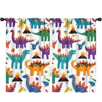Blackout Kids Curtains,Cute Dinosaur Pattern Childrens Insulated Curtains Set Of 2,Bedroom Essentials,Toddler Room Decor 52x84in(132x213cm)
