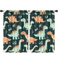 thumbnail image 1 of Blackout Kids Curtains,Cute Dinosaur Pattern Childrens Insulated Curtains Set Of 2,Bedroom Essentials,Toddler Room Decor 52x84in(132x213cm), 1 of 4