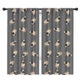 thumbnail image 1 of Blackout Kids Curtains,Cute Pug Puppies Childrens Insulated Curtains Set Of 2,Bedroom Essentials,Toddler Room Decor 42"x84"(106x213cm), 1 of 4