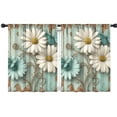 thumbnail image 1 of Blackout Kids Curtains,Daisies and Butterflies Childrens Insulated Curtains Set Of 2,Bedroom Essentials,Toddler Room Decor 42x54in(106x137cm), 1 of 4
