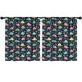 thumbnail image 1 of Blackout Kids Curtains,Dark Blue Colorful Dinosaur and Flower Pattern Childrens Insulated Curtains Set Of 2,Bedroom Essentials,Toddler Room Decor 52"x63", 1 of 5