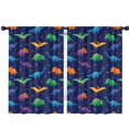 thumbnail image 1 of Blackout Kids Curtains,Dark Blue Dinosaurs Colorful Pattern Childrens Insulated Curtains Set Of 2,Bedroom Essentials,Toddler Room Decor 42"x63", 1 of 5
