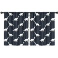thumbnail image 1 of Blackout Kids Curtains,Dark Blue Dinosaurs Silhouette Pattern Childrens Insulated Curtains Set Of 2,Bedroom Essentials,Toddler Room Decor 42"x54", 1 of 5