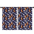 thumbnail image 1 of Blackout Kids Curtains,Dark Blue Moon Cloud Star Pattern Childrens Insulated Curtains Set Of 2,Bedroom Essentials,Toddler Room Decor 42x63in(106x160cm), 1 of 5