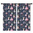 thumbnail image 1 of Blackout Kids Curtains,Dark Blue Princess Castle Night Pattern Childrens Insulated Curtains Set Of 2,Bedroom Essentials,Toddler Room Decor 42"x84", 1 of 5