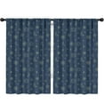 thumbnail image 1 of Blackout Kids Curtains,Dark Blue Star Moon Sun Pattern Childrens Insulated Curtains Set Of 2,Bedroom Essentials,Toddler Room Decor 52"x84", 1 of 5