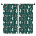 thumbnail image 1 of Blackout Kids Curtains,Dark Green Christmas Tree Pattern Childrens Insulated Curtains Set Of 2,Bedroom Essentials,Toddler Room Decor 42"x84", 1 of 5