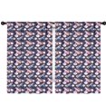 thumbnail image 1 of Blackout Kids Curtains,Dark Purple Cartoon Unicorn Flower Pattern Childrens Insulated Curtains Set Of 2,Bedroom Essentials,Toddler Room Decor 42"x63", 1 of 5