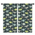 thumbnail image 1 of Blackout Kids Curtains,Dark Watercolor Dinosaur Pattern Childrens Insulated Curtains Set Of 2,Bedroom Essentials,Toddler Room Decor 42"x84", 1 of 5