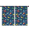 thumbnail image 1 of Blackout Kids Curtains,DarkBlue Dinosaurs Stars Hearts Childrens Insulated Curtains Set Of 2,Bedroom Essentials,Toddler Room Decor 42"x63", 1 of 5